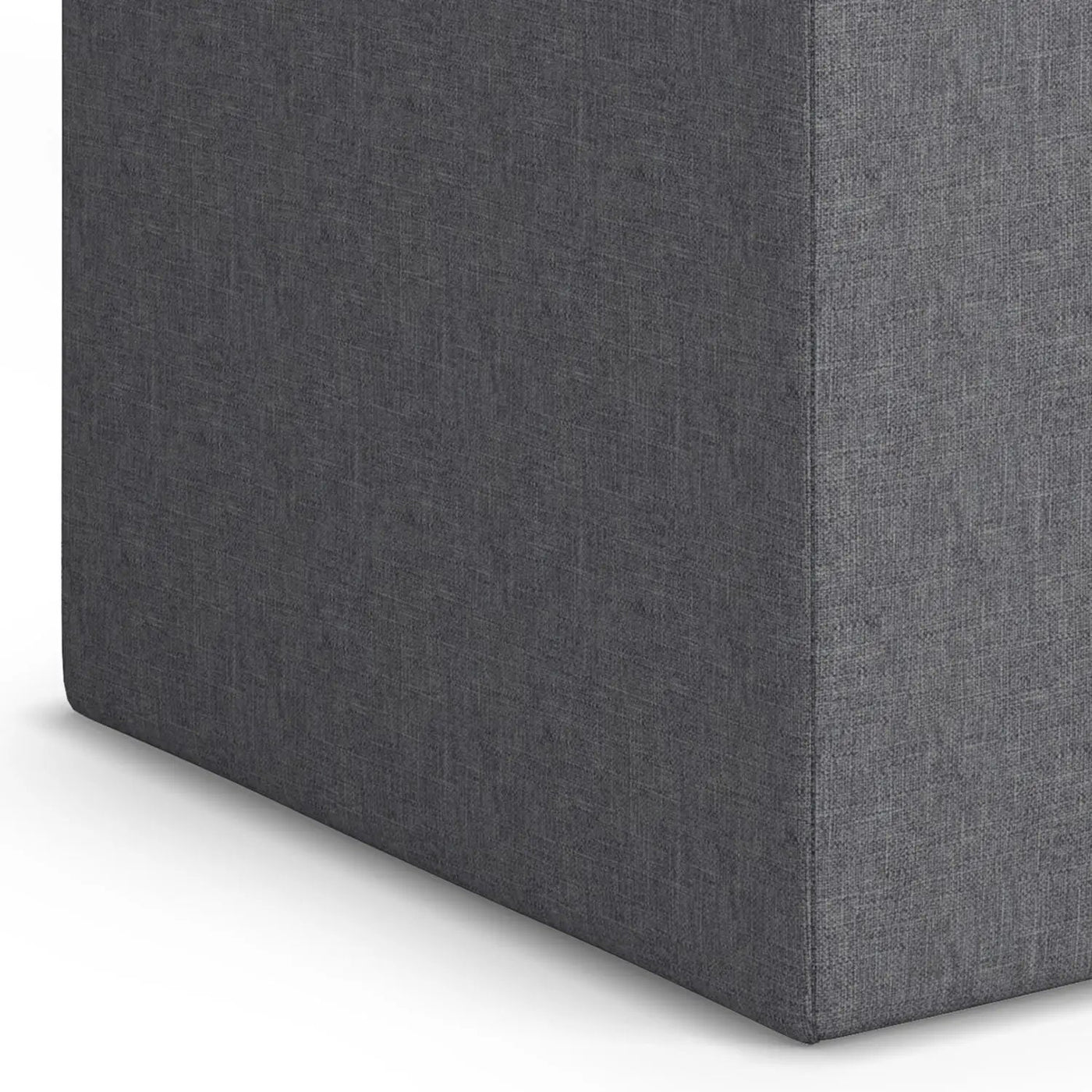 Rockwood - Upholstered Cube Storage Ottoman With Tray by HouseOfZazla