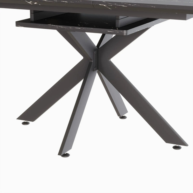 Modern Mid-Century Dining Table Set With Extendable Design by HouseOfZazla