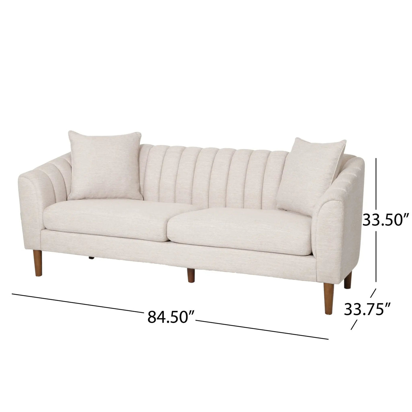 Contemporary 3 Seater Sofa With Accents by HouseOfZazla