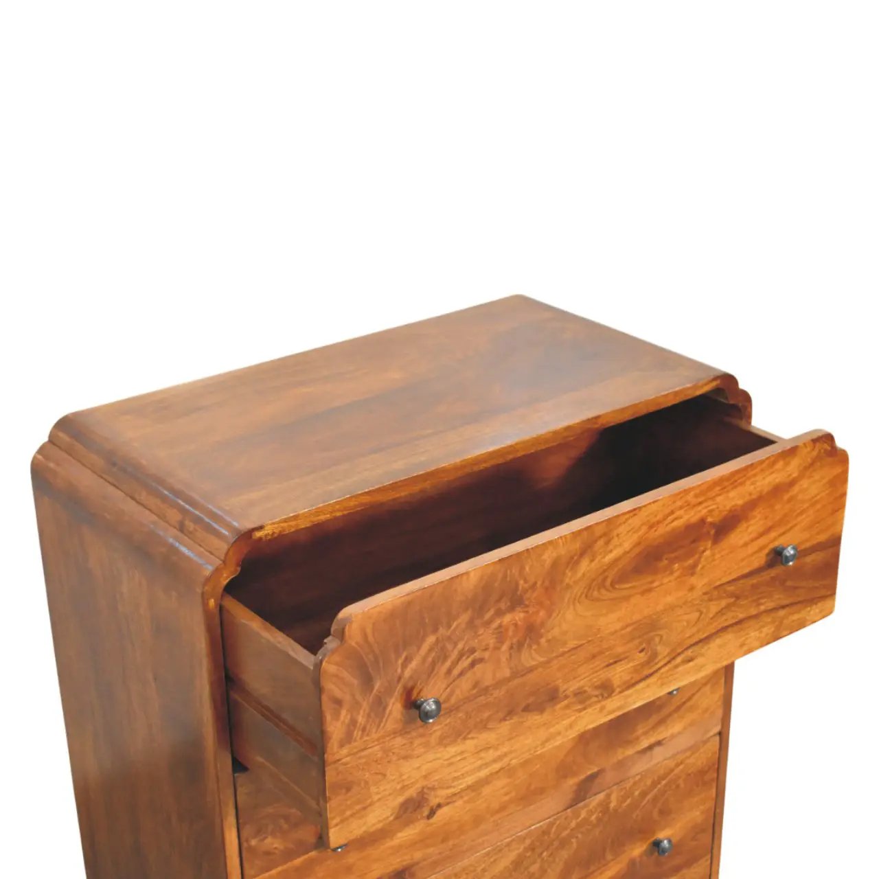 Solid Wood Newton Chest, 3-Drawers, Chestnut by HouseOfZazla