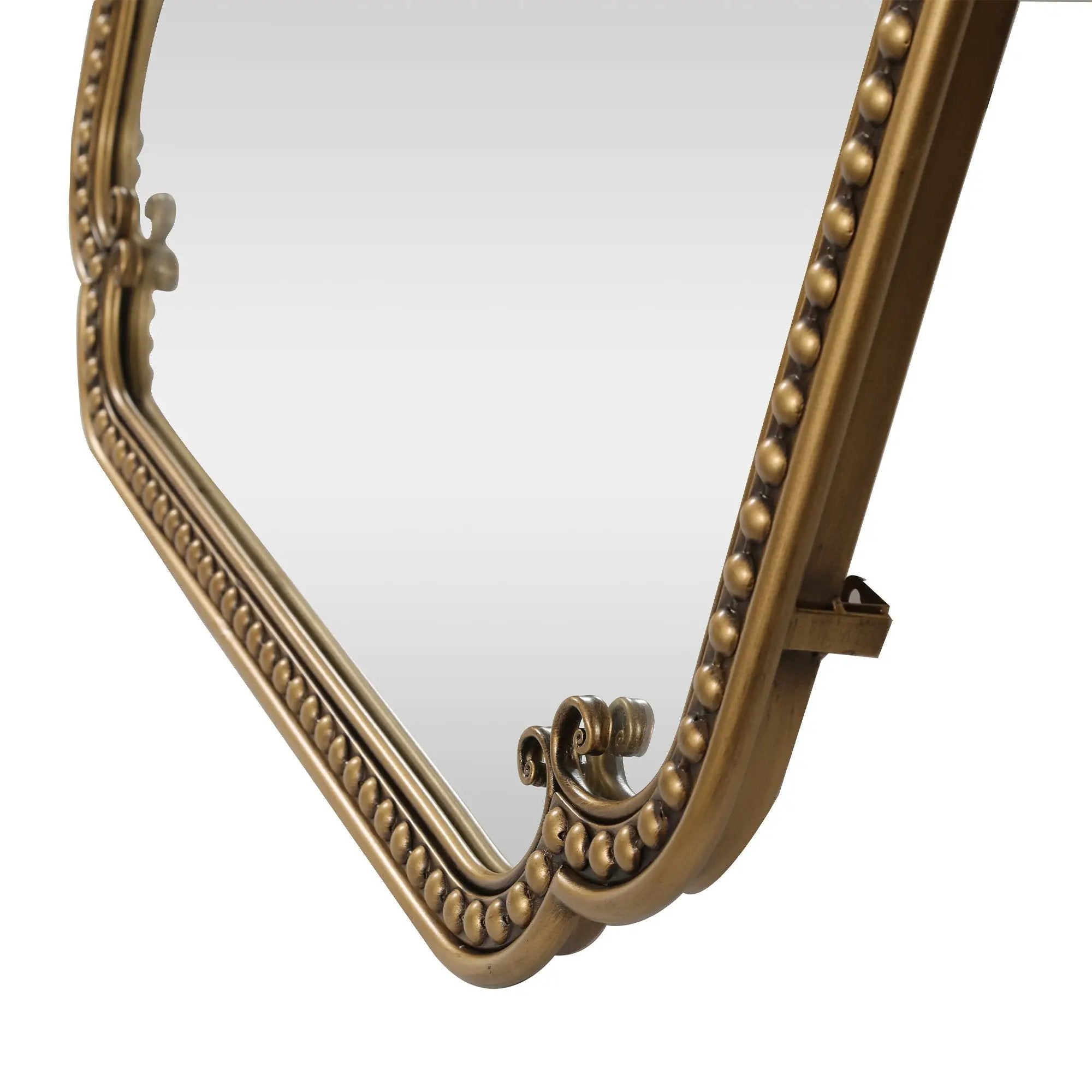 Full Length Mirror With Stand, Floor Standing Dressing For Bedroom - Antique Gold by HouseOfZazla