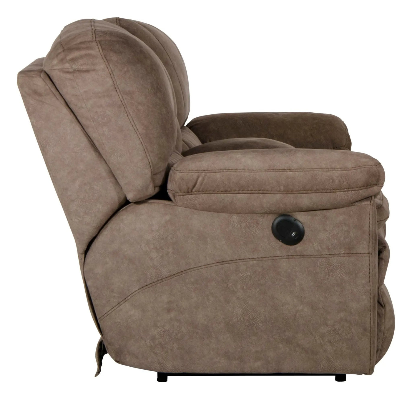 Reyes - Power Lay Flat Reclining Console Loveseat With Storage & Cupholders by Unique Piece Furniture