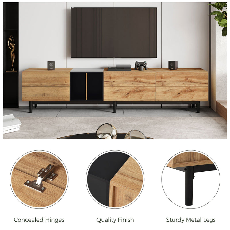 Modern Natural Wood color TV Stand by BLAKHOM