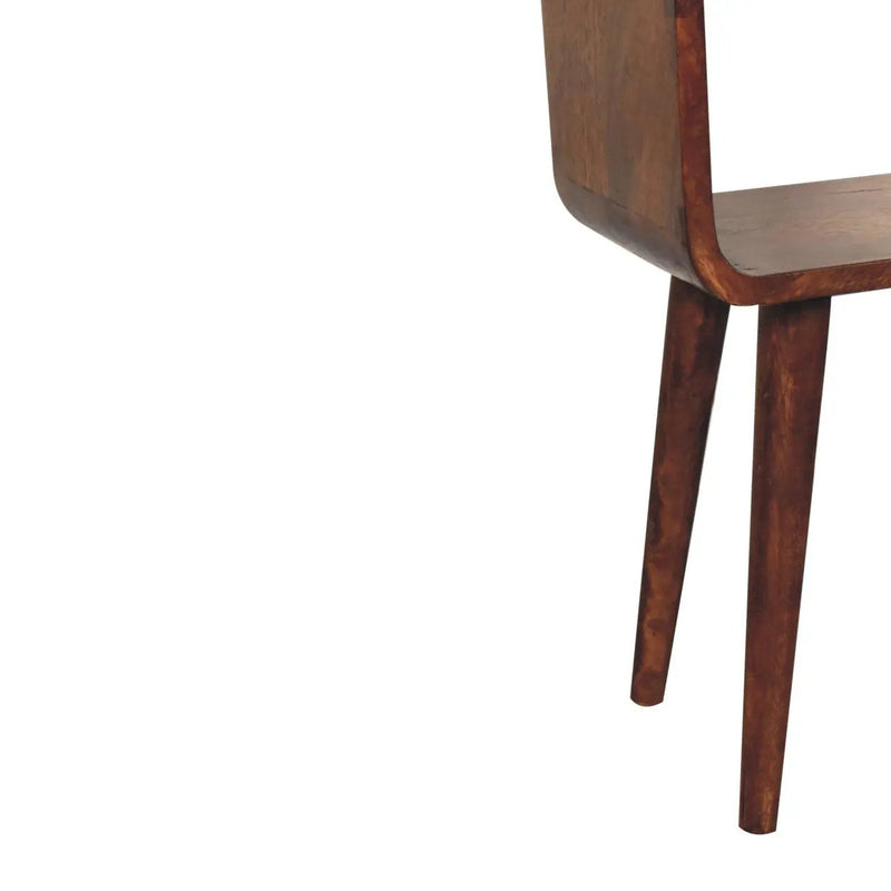 Minimalist Open Curved Nightstand by Unique Piece Furniture