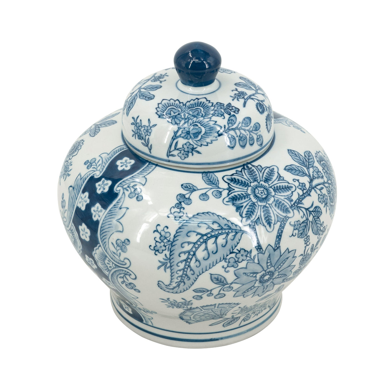 D9.1x9.1" Porcelain Lidded Jar, photo 7 of 9