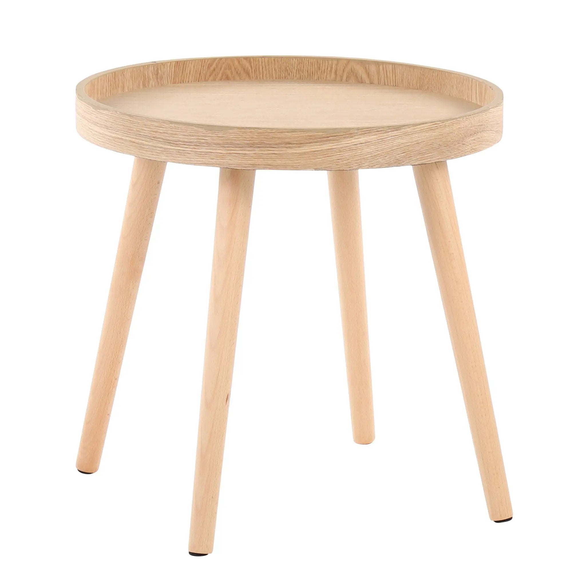 Pebble - Mid-Century Modern Side Table Set - Natural by Unique Piece Furniture