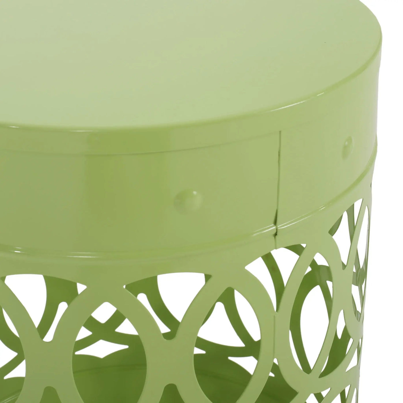 Outdoor Metal Side Table Set of 2 by HouseOfZazla