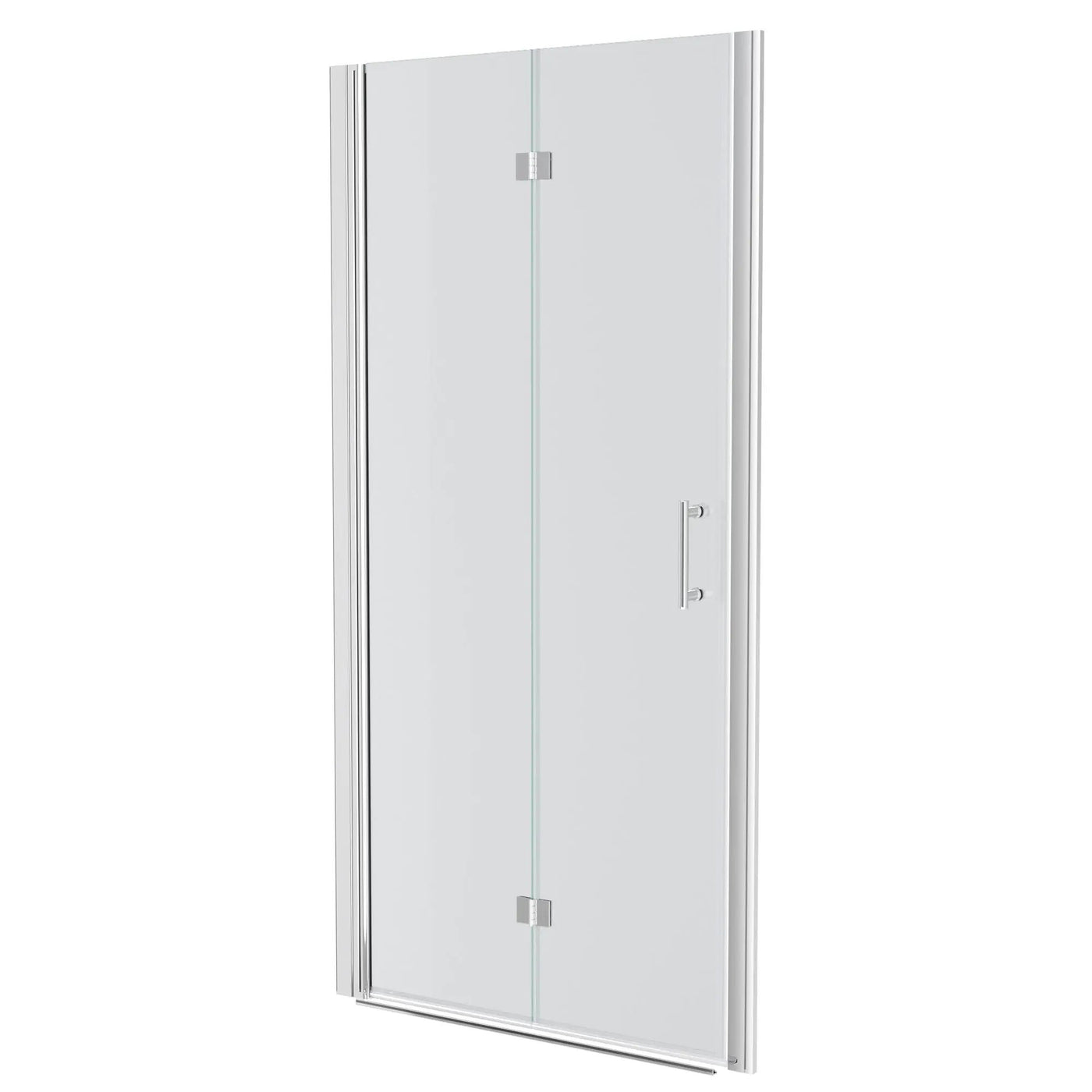 Fold Frameless Shower Door With Tempered Glass by HouseOfZazla