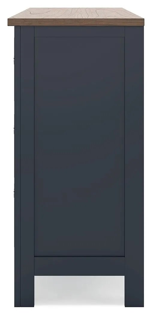 Landocken - Dresser - Brown / Blue by Unique Piece Furniture