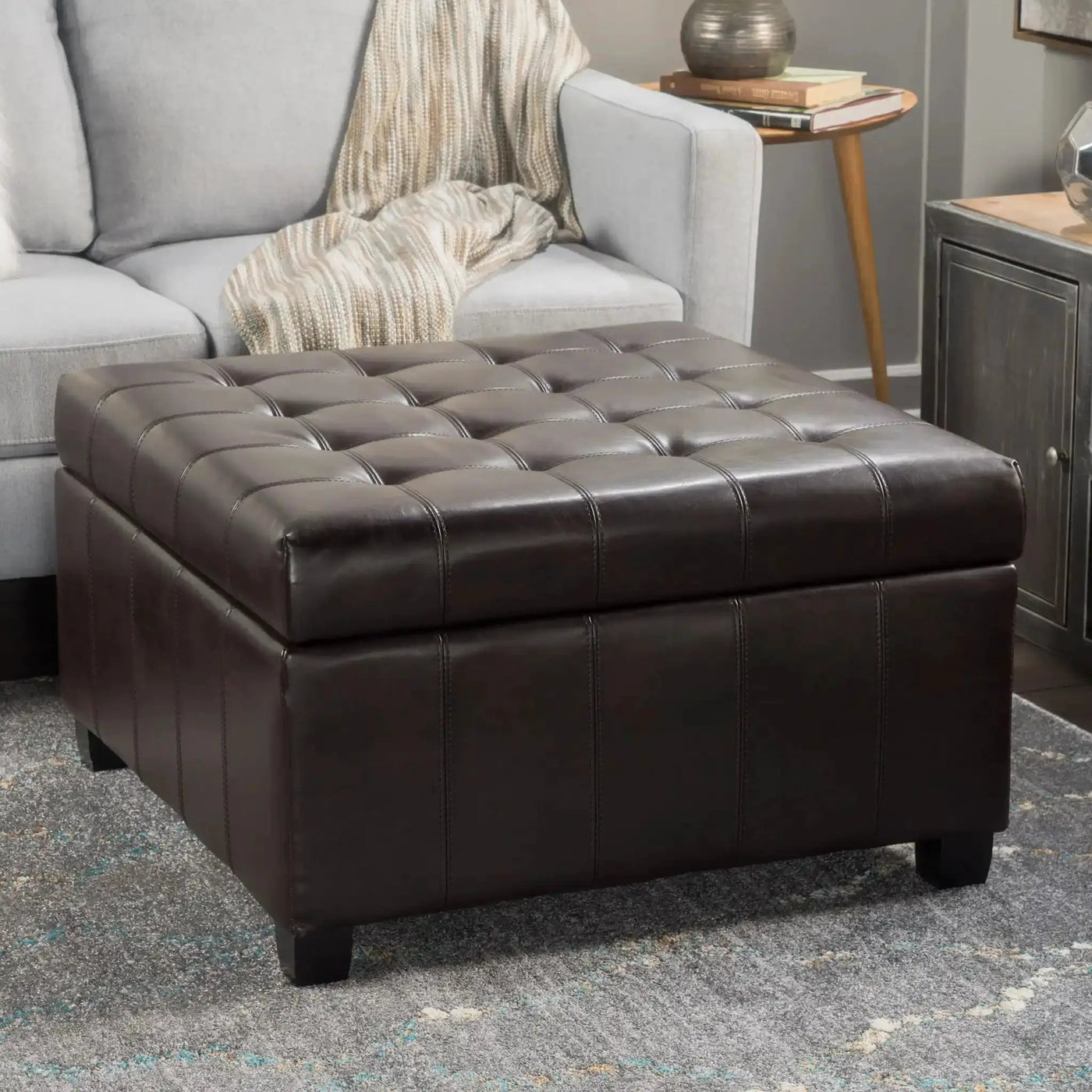 Isabella - Contemporary Ottoman With Storage by HouseOfZazla