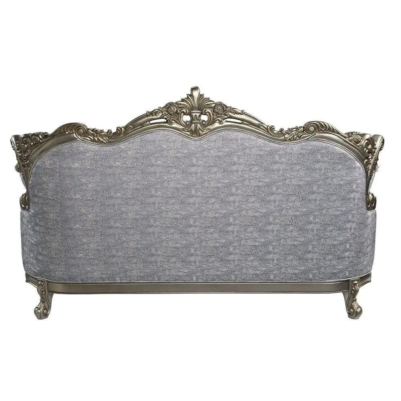 Miliani - Sofa With 5 Pillows - Fabric & Antique Bronze by Unique Piece Furniture