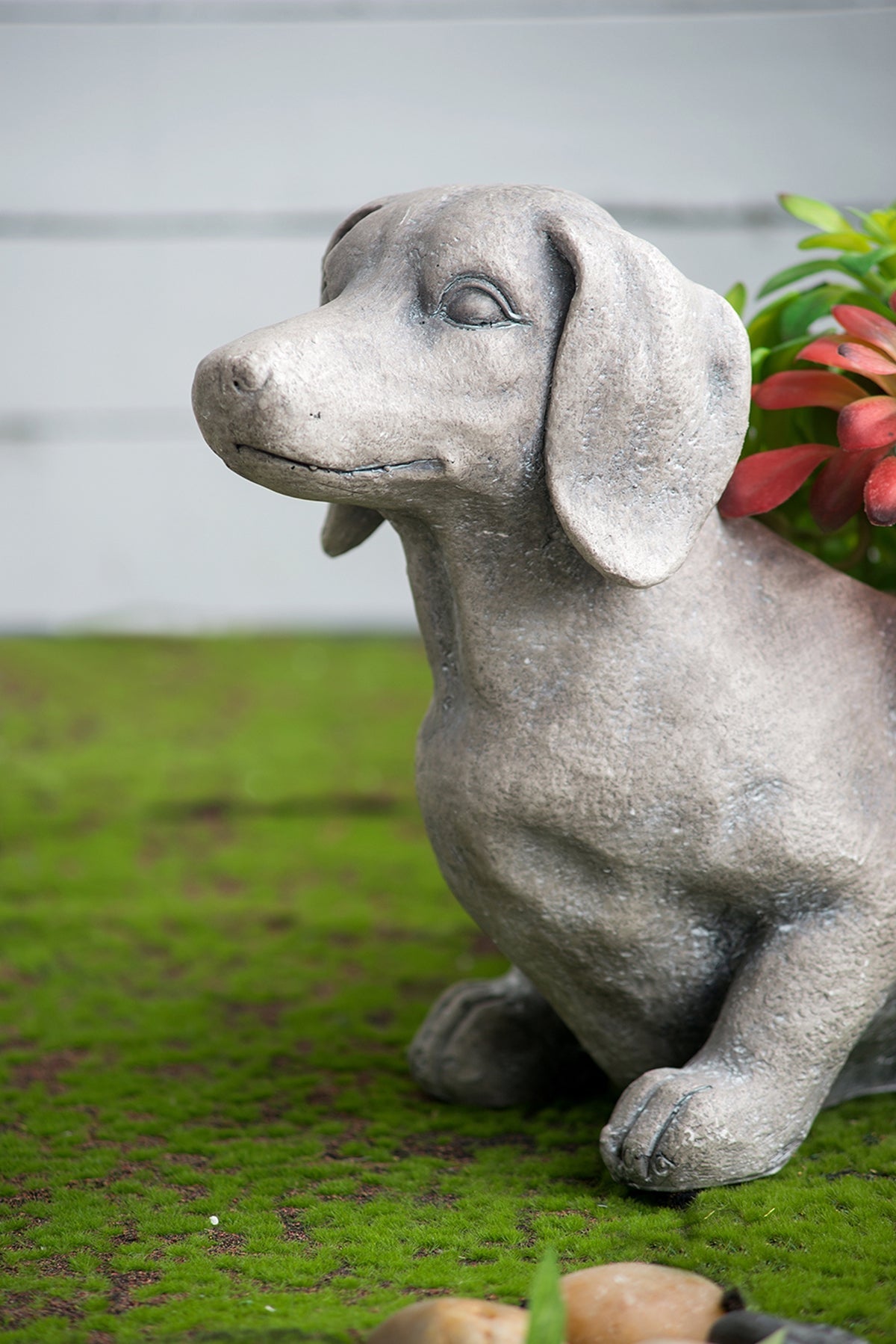 Manon Dog Planter Garden Decor with Durable Magnesium Oxide - Gray, photo 9 of 10