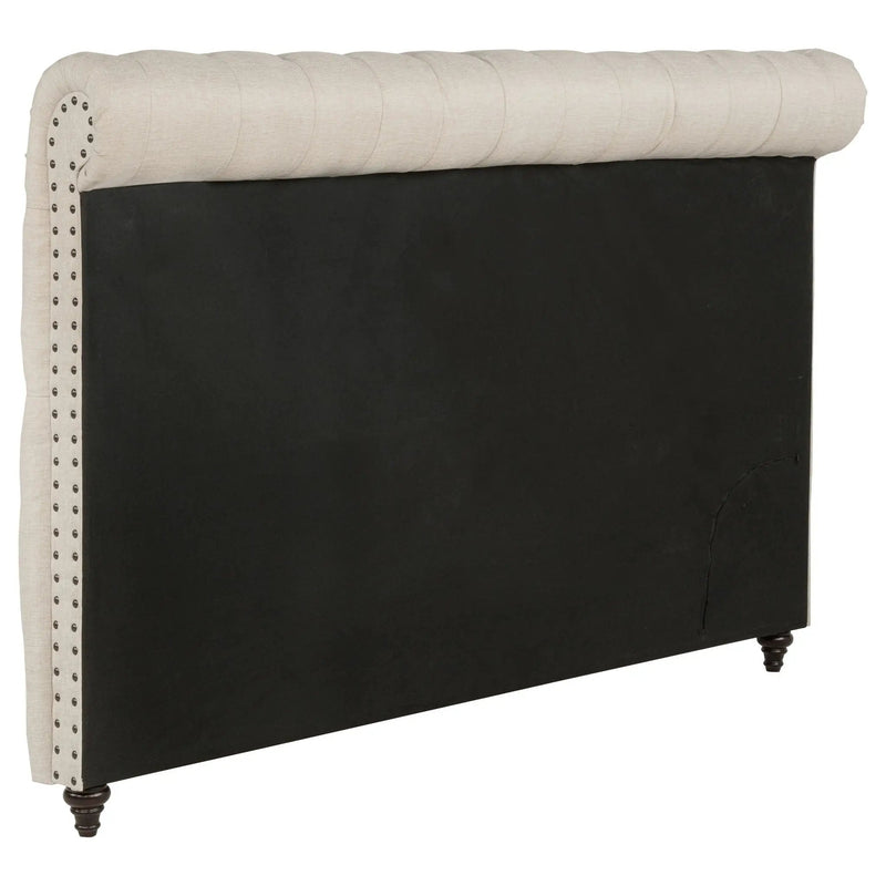 Devon 57-inch Upholstered California King Headboard Beige by Unique Piece Furniture