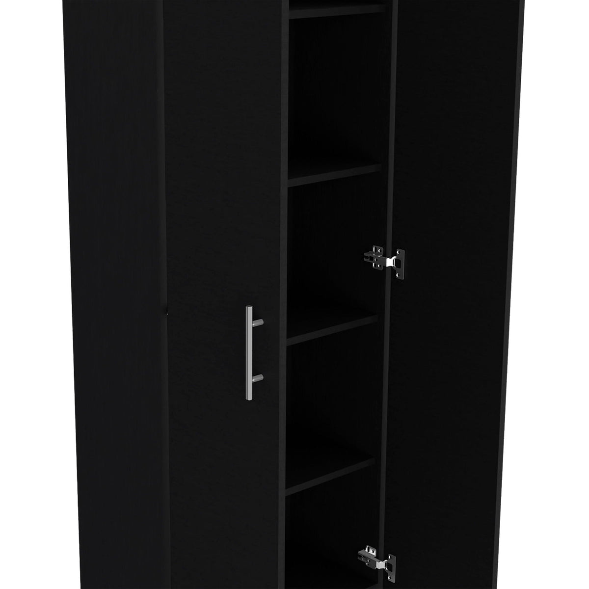 Pantry Cabinet Kitchen Storage with Multiple Shelves - Black, photo 3 of 7