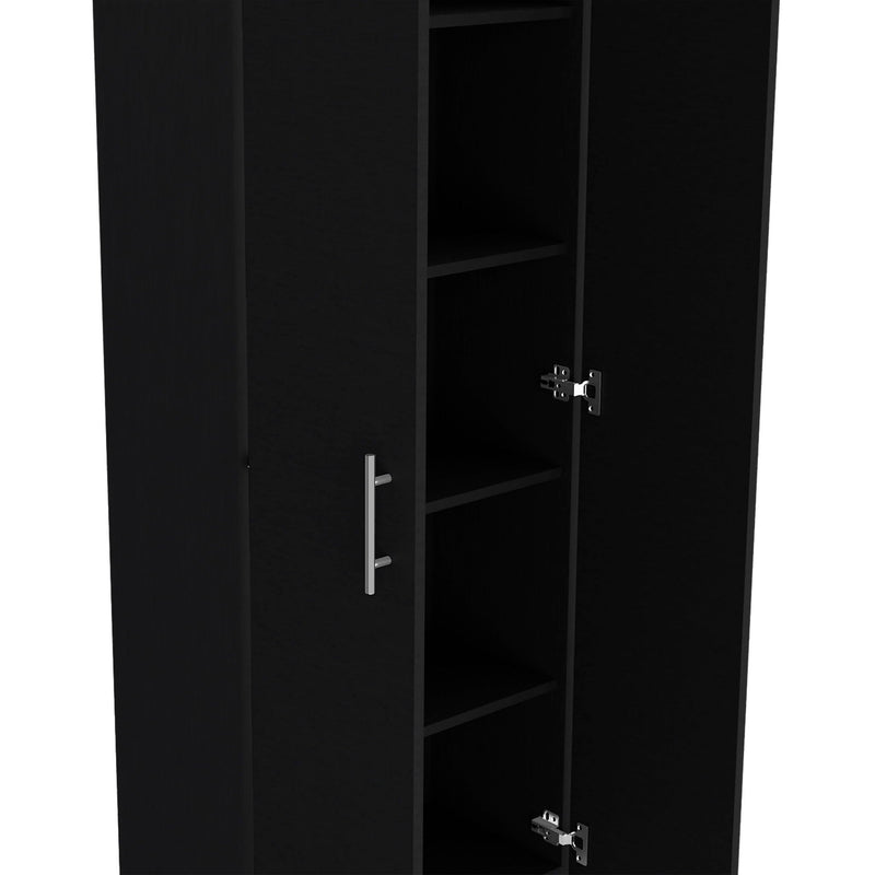 Pantry Cabinet Kitchen Storage with Multiple Shelves - Black, photo 3 of 7