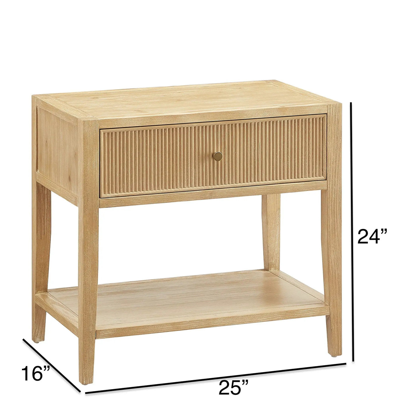 Finley - 1 Drawer Storage Nightstand by HouseOfZazla