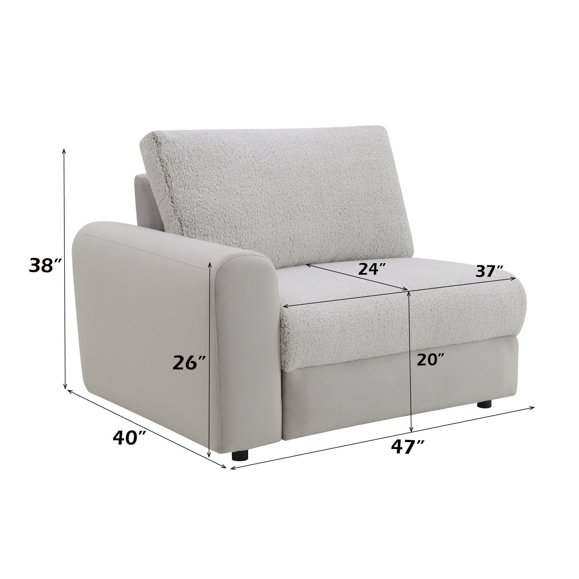Tarrance - Modular Power Recliner Sectional - Gray by HouseOfZazla