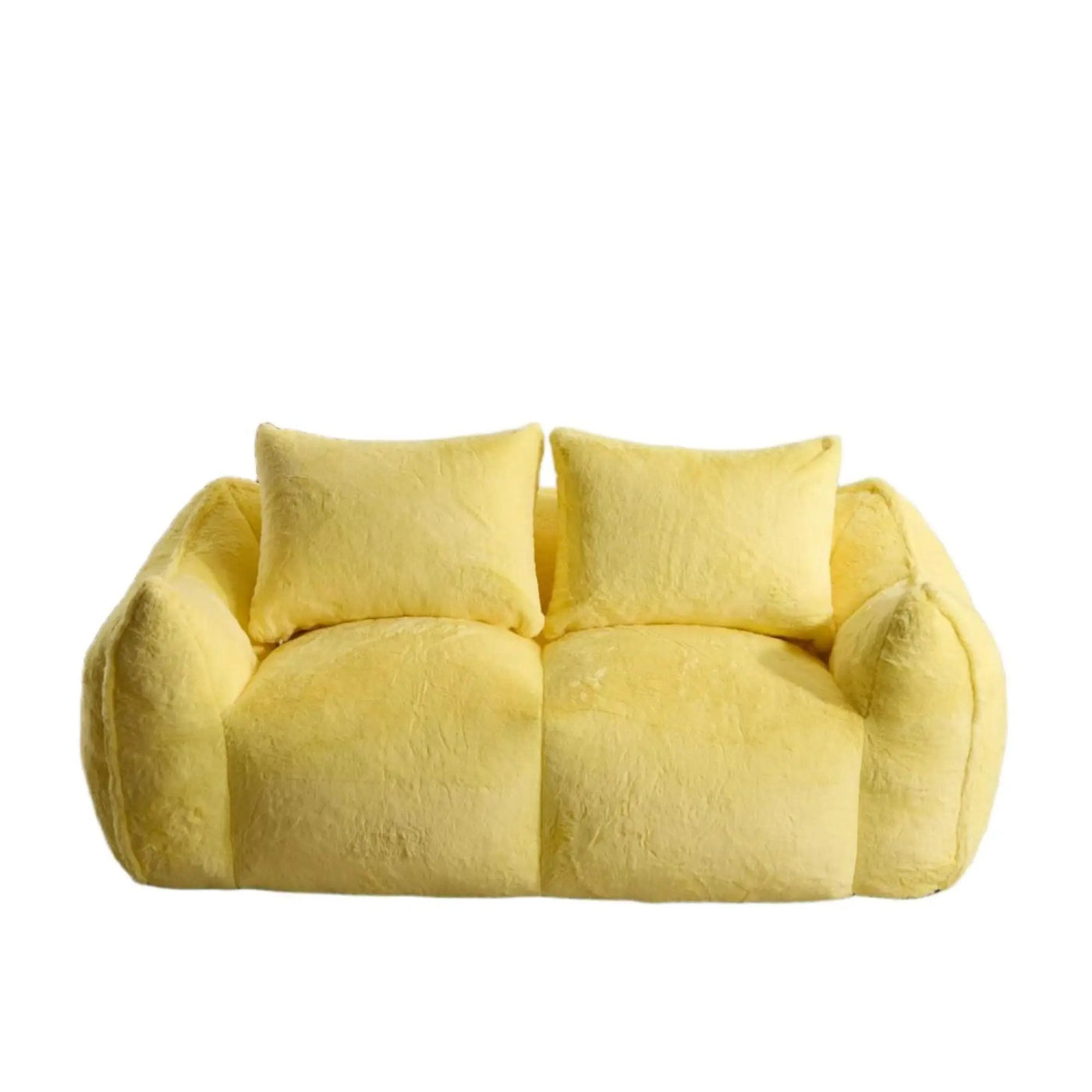 Giant Bean Bag Couch, Ultra Soft Fluffy Loveseat For Living Room by HouseOfZazla