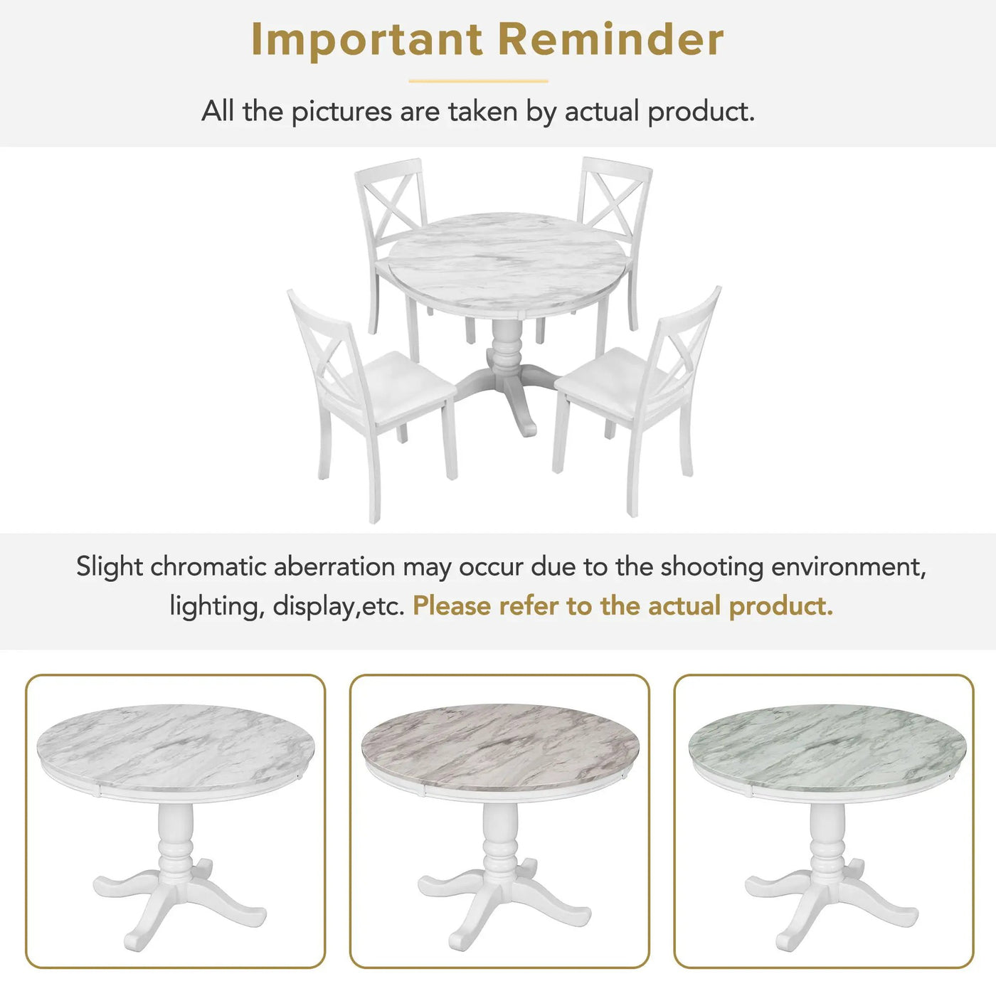 5 Pieces Dining Table And Chairs Set For 4 Persons, Kitchen Room Solid Wood Table With 4 Chairs by HouseOfZazla