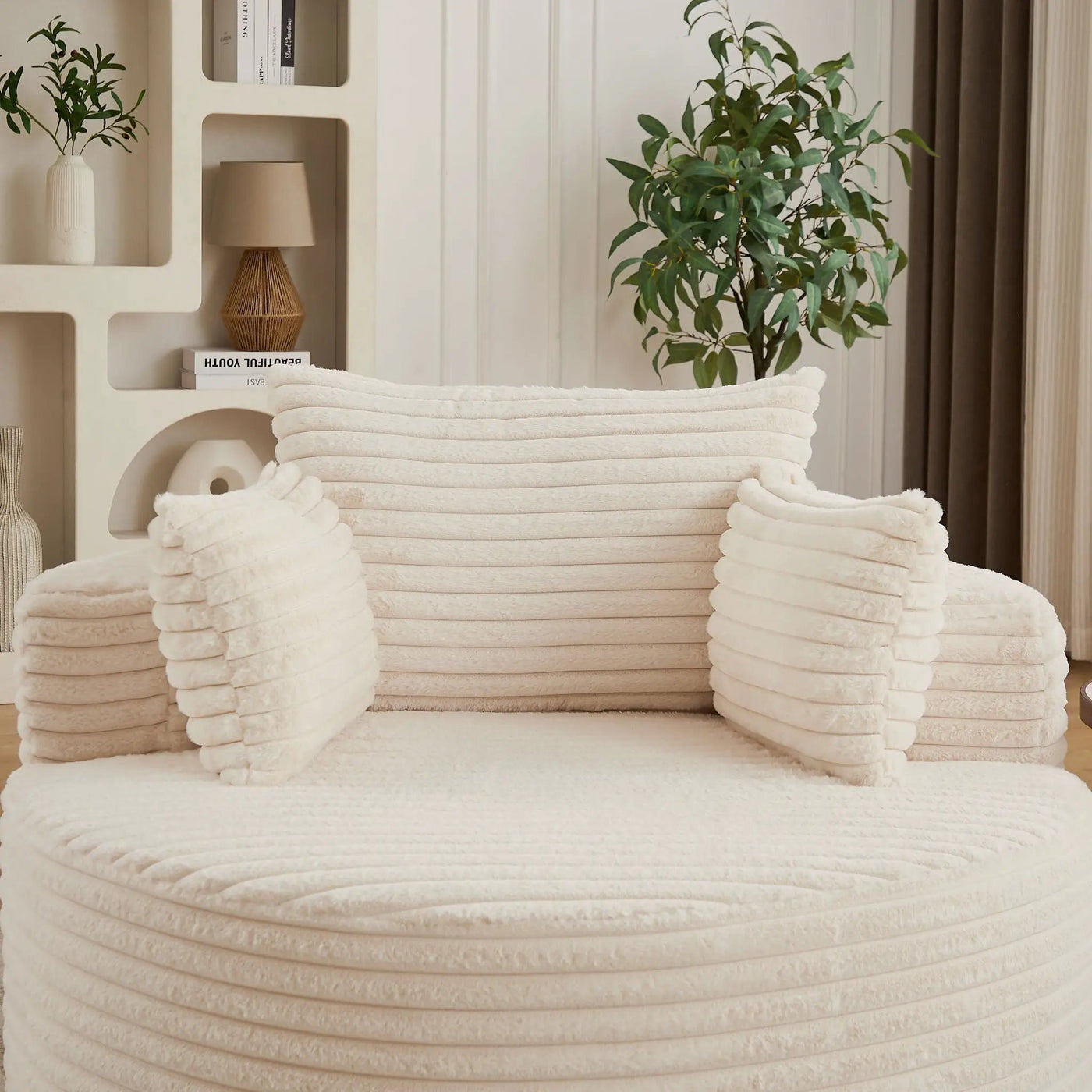 Modern Single Sofa With Backrest Pillow For Living Room by HouseOfZazla