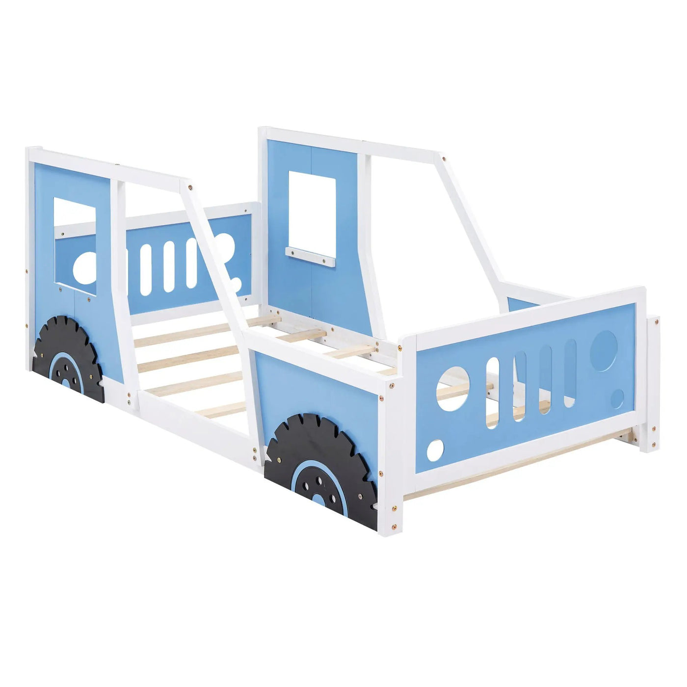 Classic Car Shaped Platform Bed With Wheels by HouseOfZazla