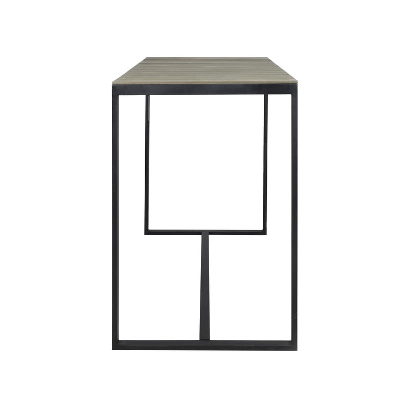 Ernesto Outdoor Industrial Acacia Wood Bar Table by HouseOfZazla
