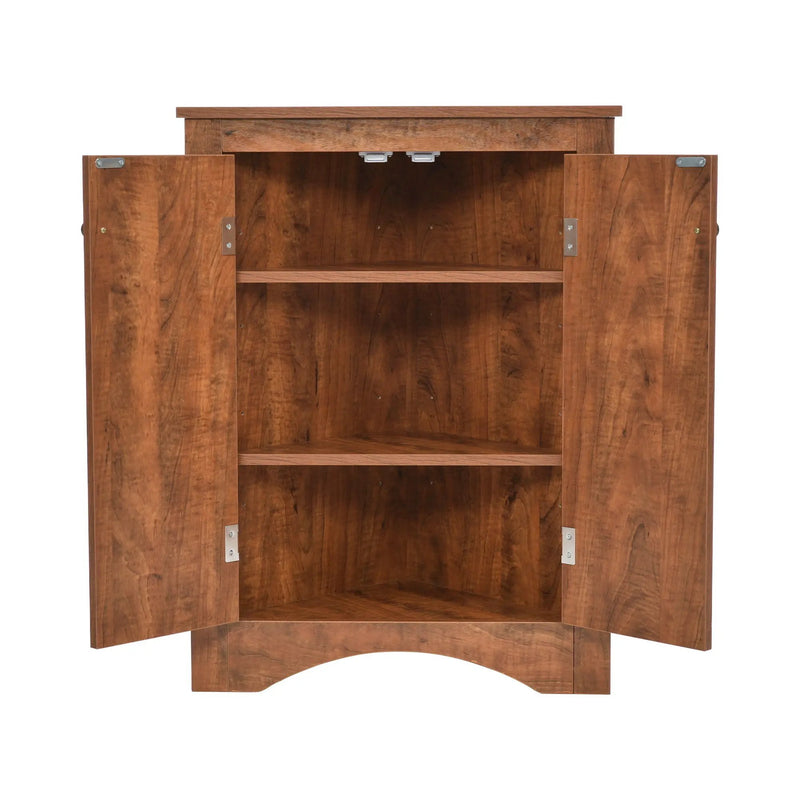 Triangle Bathroom Storage Cabinet With Adjustable Shelves, Freestanding Floor Cabinet For Home Kitchen by HouseOfZazla
