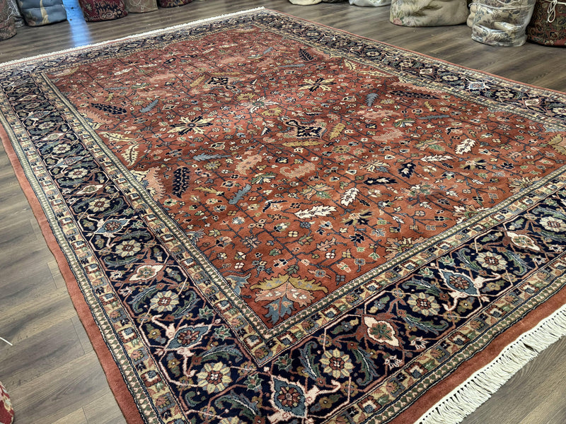 Indo Persian Heriz Rug 10x15, Allover Pattern, Large Wool Handmade Rug by Jewel Rugs