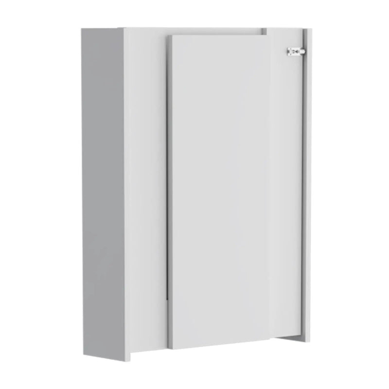Wall Foldable Table With Multiple Shelves - White by HouseOfZazla