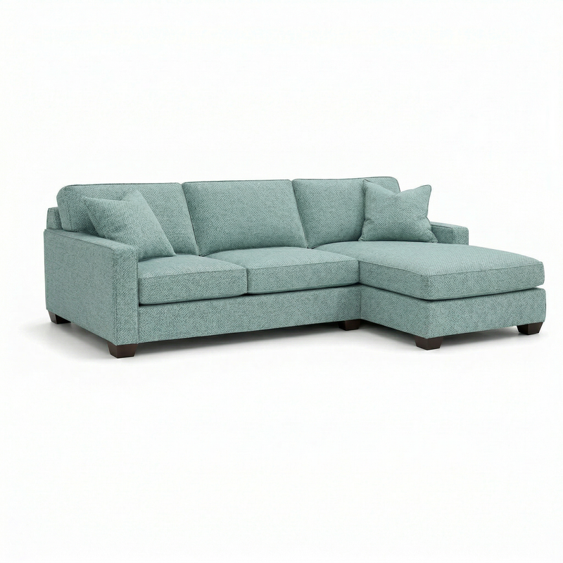 Clifford Sectional Sofa – Made in USA with Custom Fabric Options by HouseOfZazla
