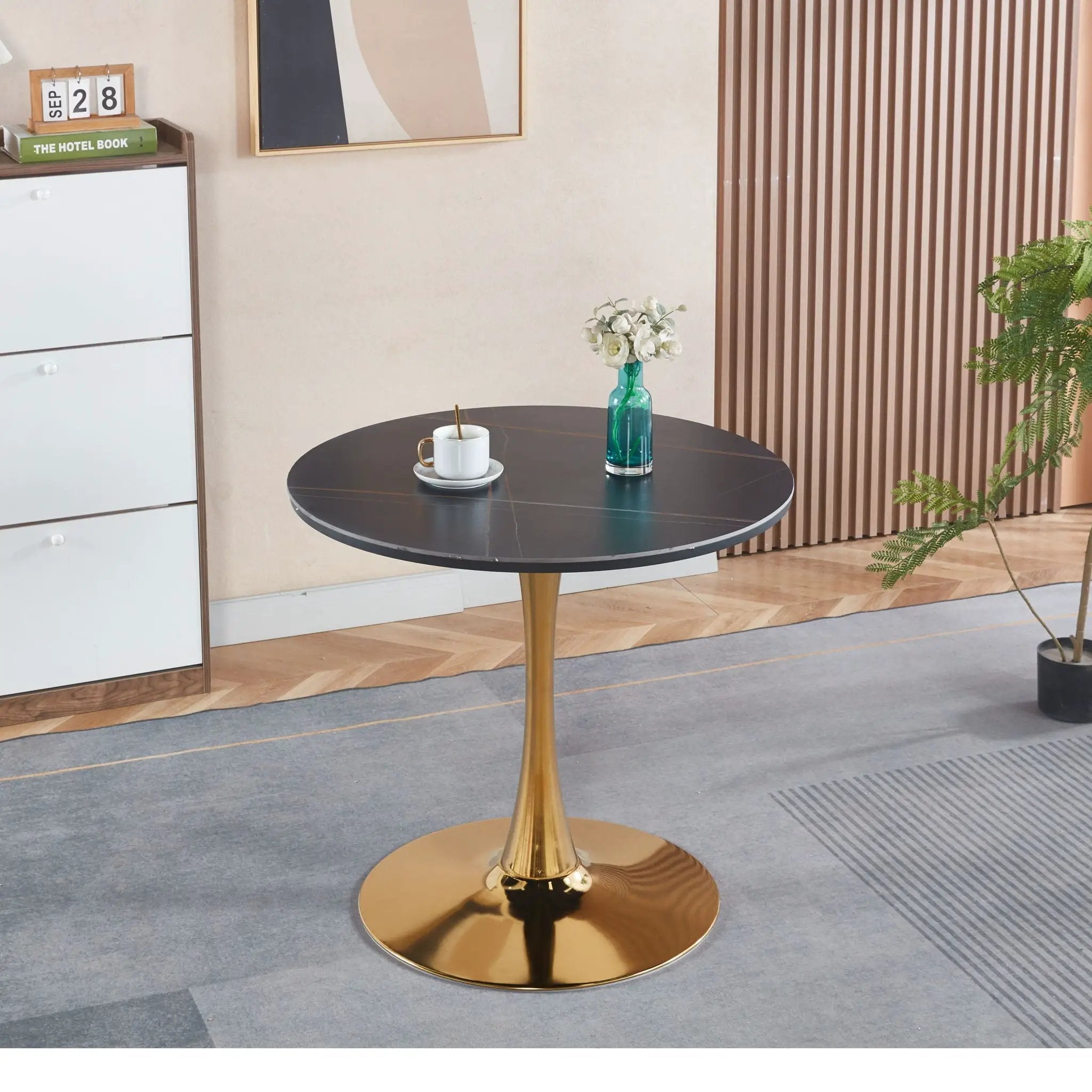 Mid-Century Tulip Table With Round Top, Pedestal Base by Unique Piece Furniture