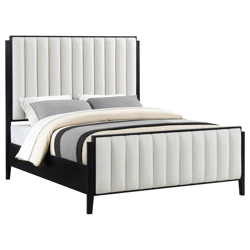 Brookmead 60-inch Upholstered Queen Bed Black by Unique Piece Furniture
