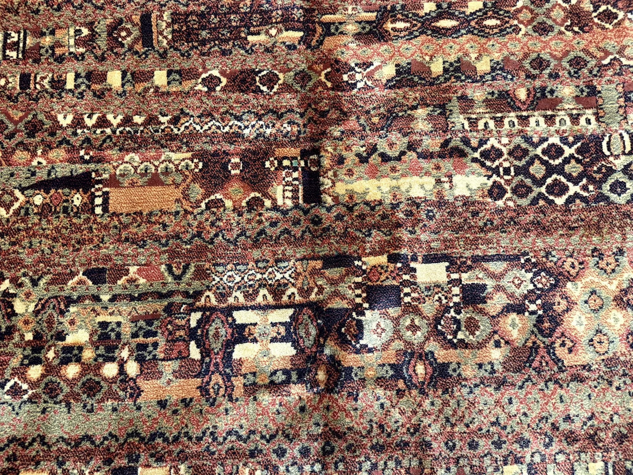 Couristan Rug 8x11 Brown Contemporary Wool Belgium Power Loomed Carpet by Jewel Rugs