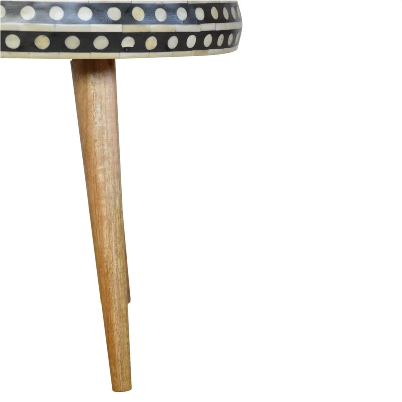 Small Patterned Nordic Style End Table by HouseOfZazla