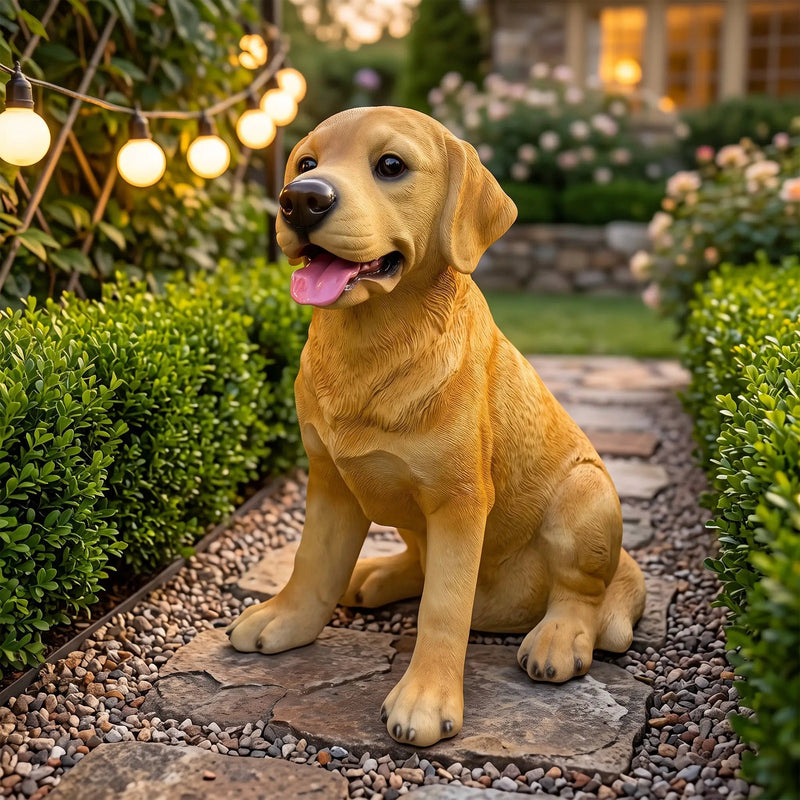 Labrador Resin Statue: Weather-Resistant Dog Figurine by HouseOfZazla