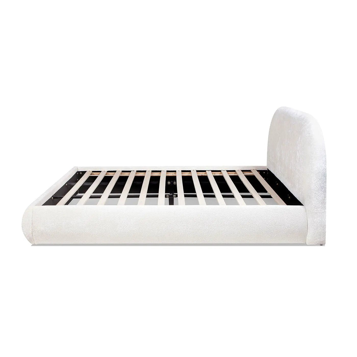 Archie Puffy Grounded - Upholstered Platform Bed by HouseOfZazla