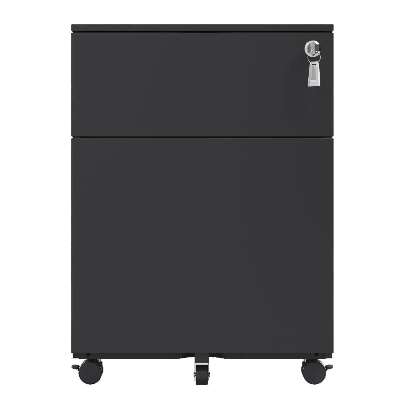 2 Drawer Mobile File Cabinet With Lock Steel File Cabinet For Legal / Letter / A4 / F4 Size / Home / Office Design by Unique Piece Furniture