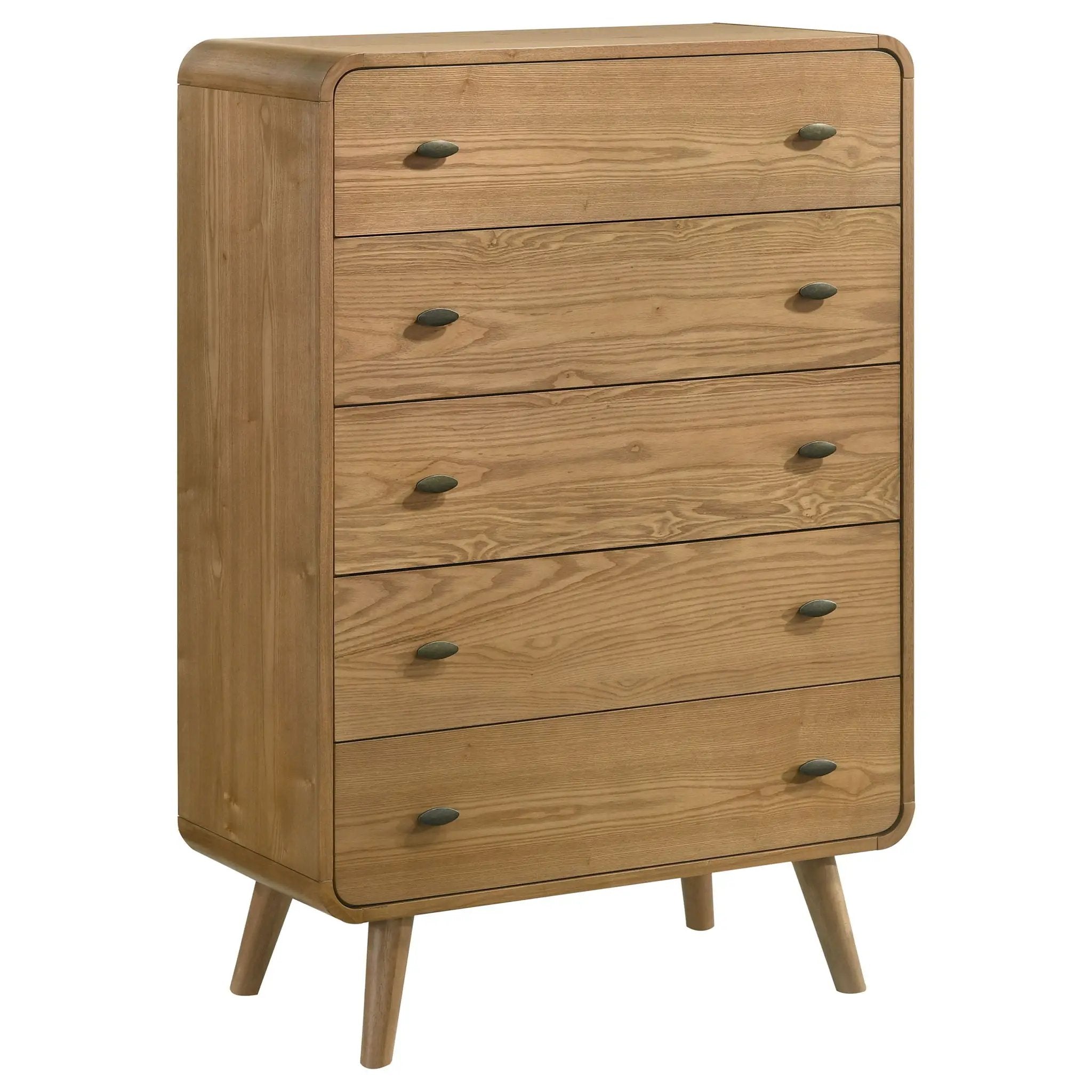 Robyn 5-drawer Bedroom Chest of Drawers Light Ash by Unique Piece Furniture