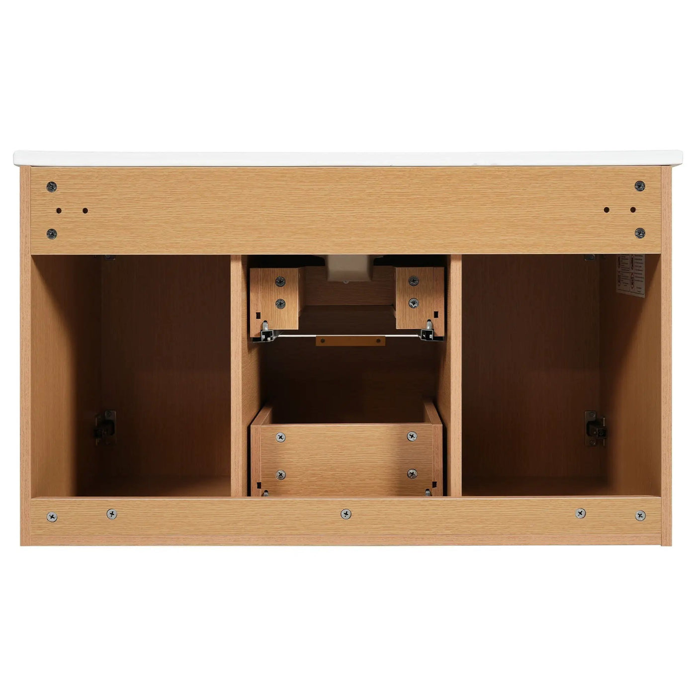 Modern Wall Mounted Bathroom Vanity, Soft Close Doors by HouseOfZazla