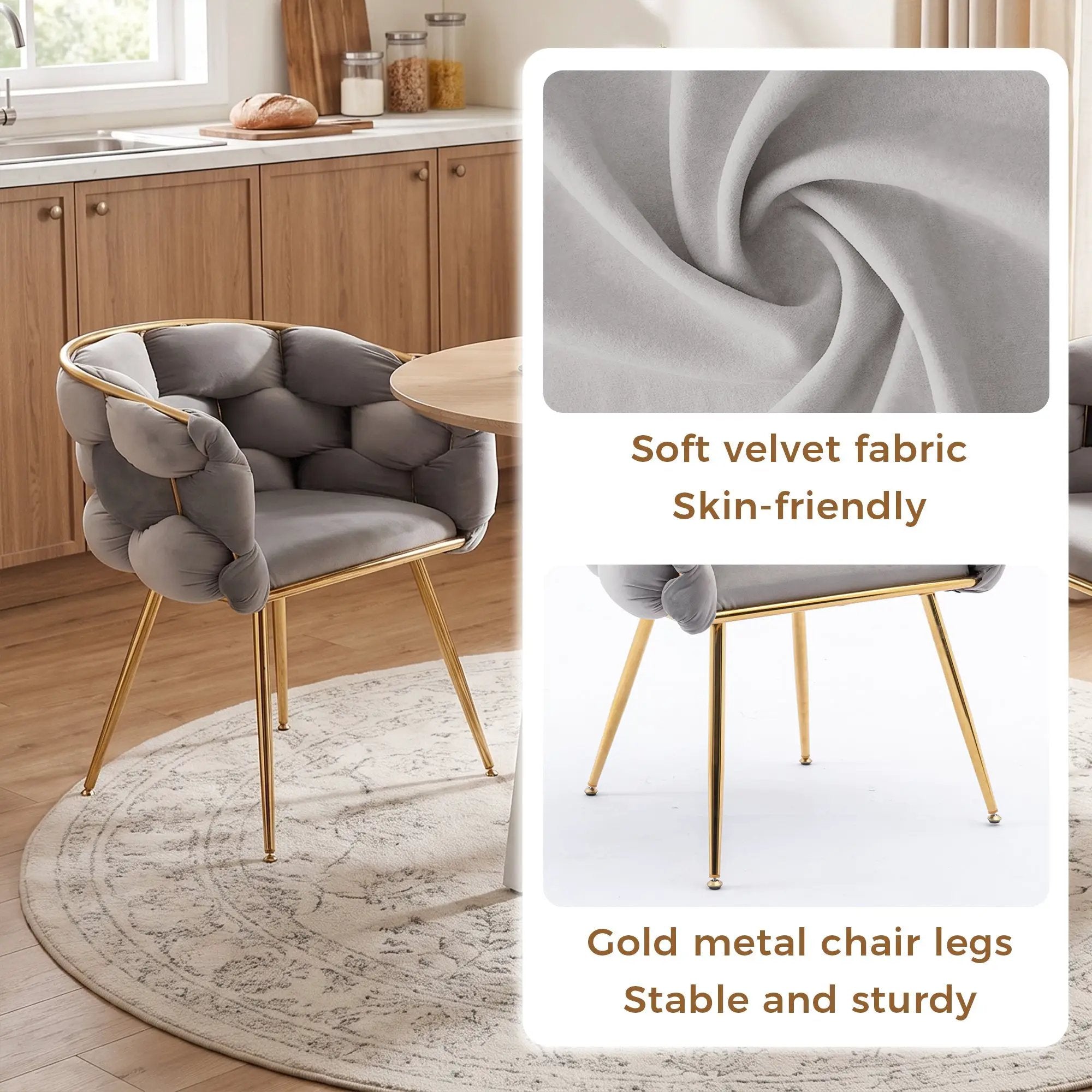 Luxury Modern Velvet Single Sofa Chair by HouseOfZazla