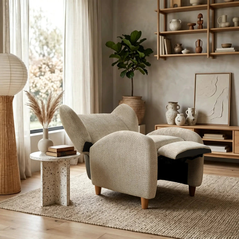 Nordic Chenille Fabric Multifunctional Chair by HouseOfZazla