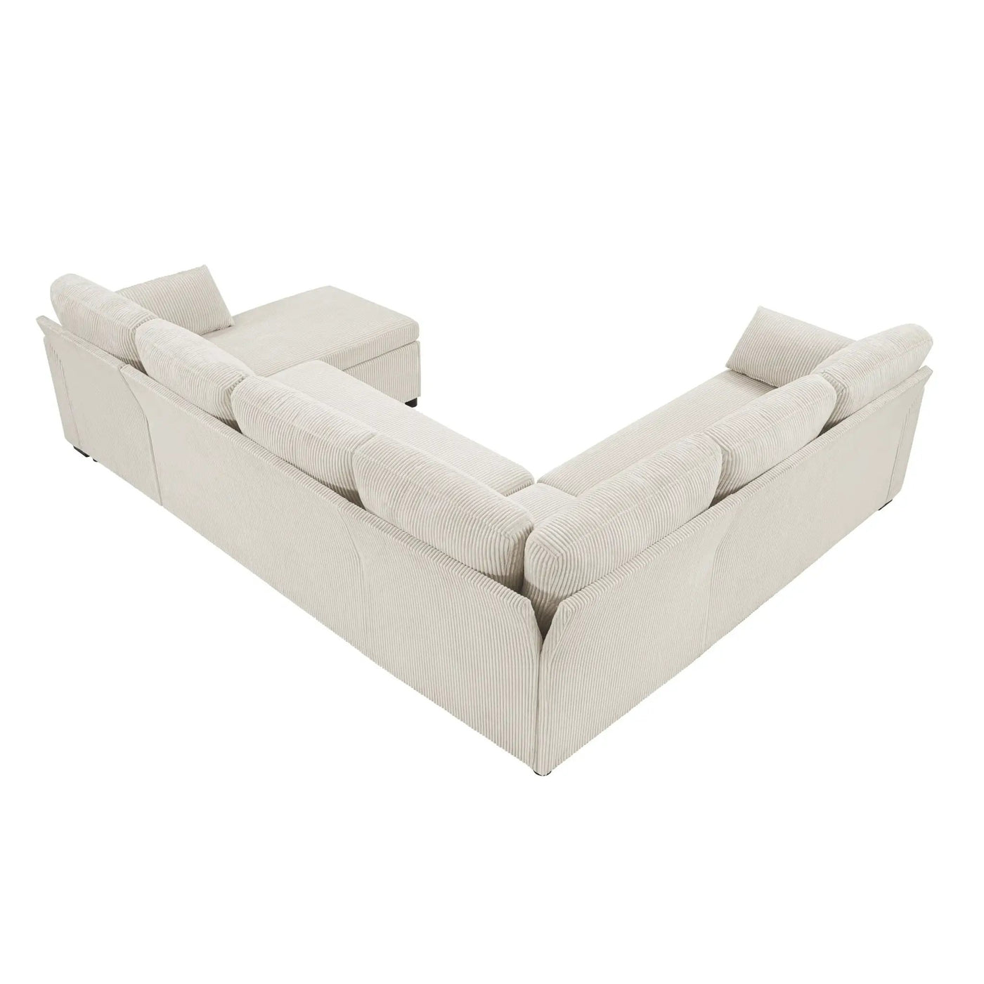 Convertible U-Shaped Sectional Sofa Bed With Reversible Chaise by HouseOfZazla