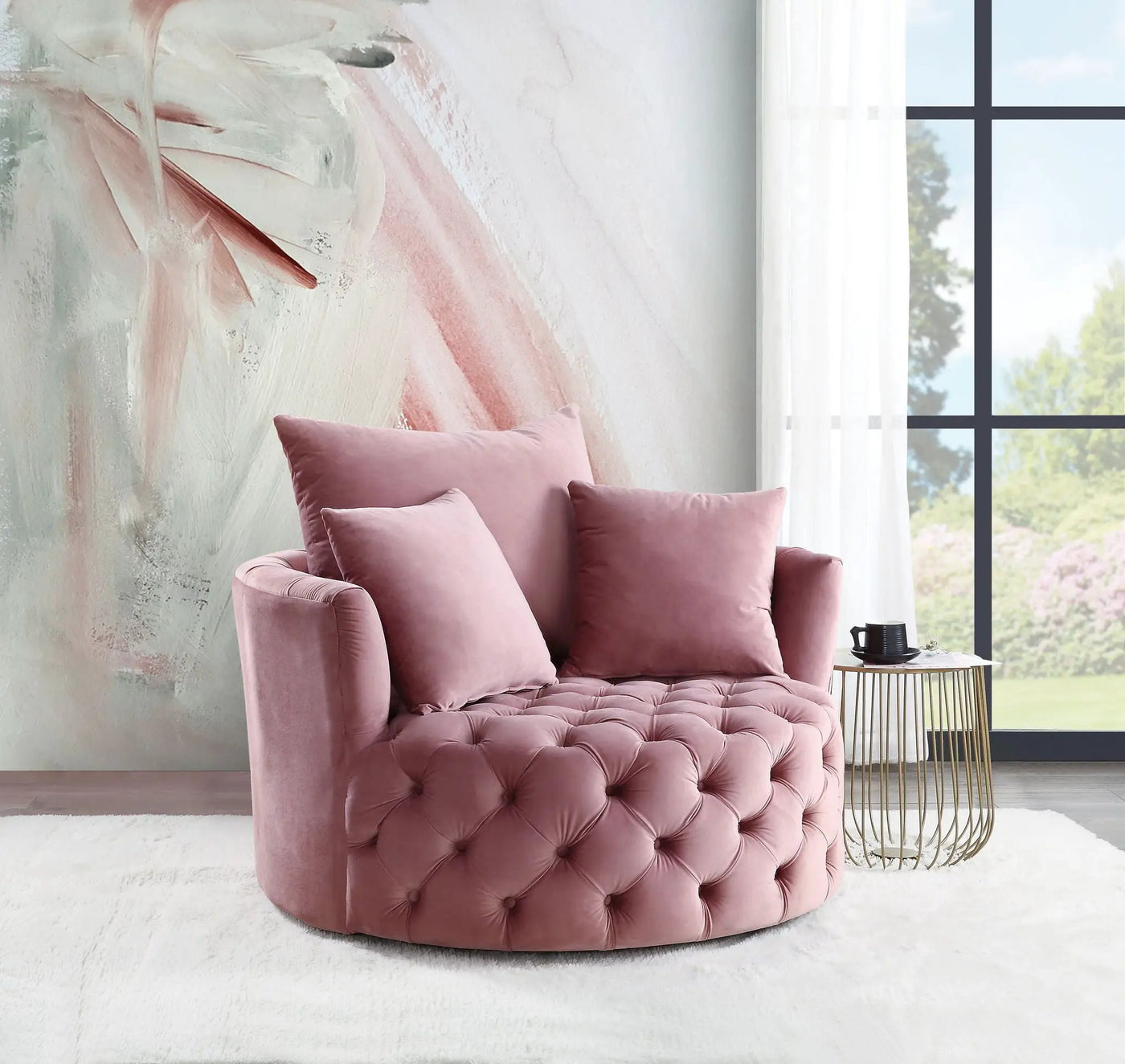 Zunyas - Accent Chair With Swivel by Unique Piece Furniture