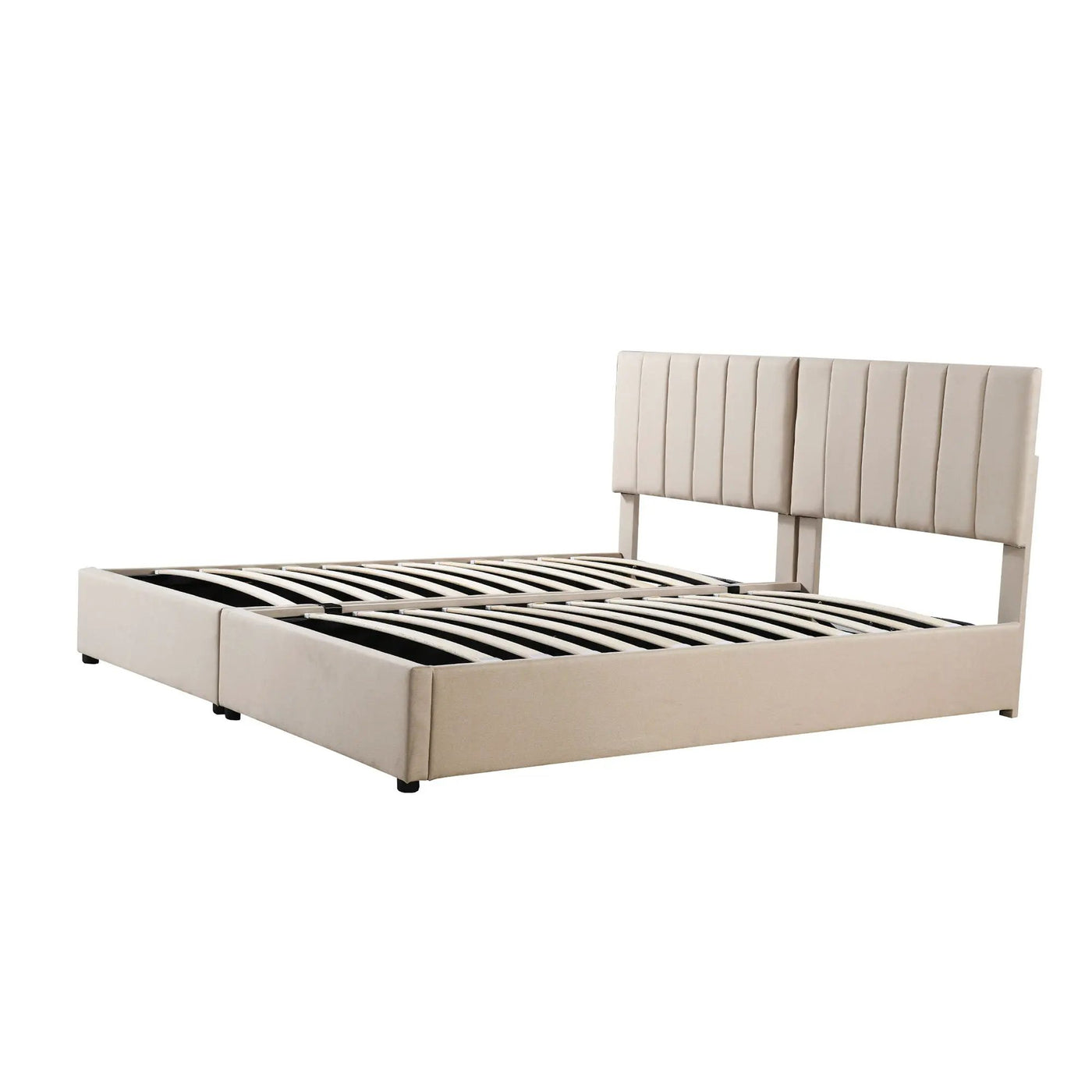 Upholstered Platform Bed With A Hydraulic Storage System by HouseOfZazla