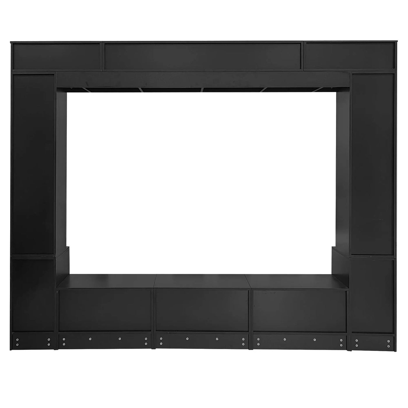 Wall Unit Entertainment Center With Bookshelves For TVs Up to 80" by HouseOfZazla