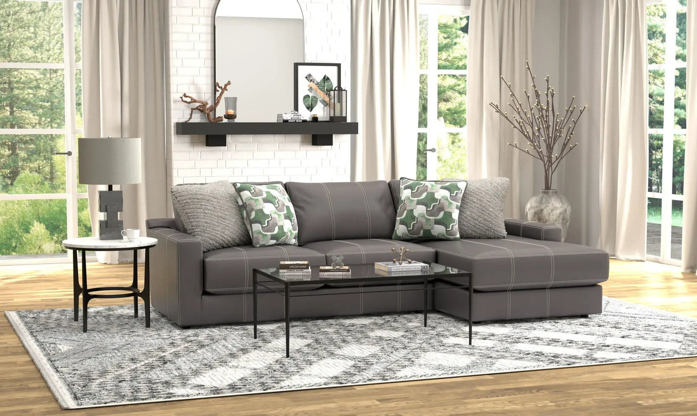 Minori - Italian Leather Sectional by Unique Piece Furniture