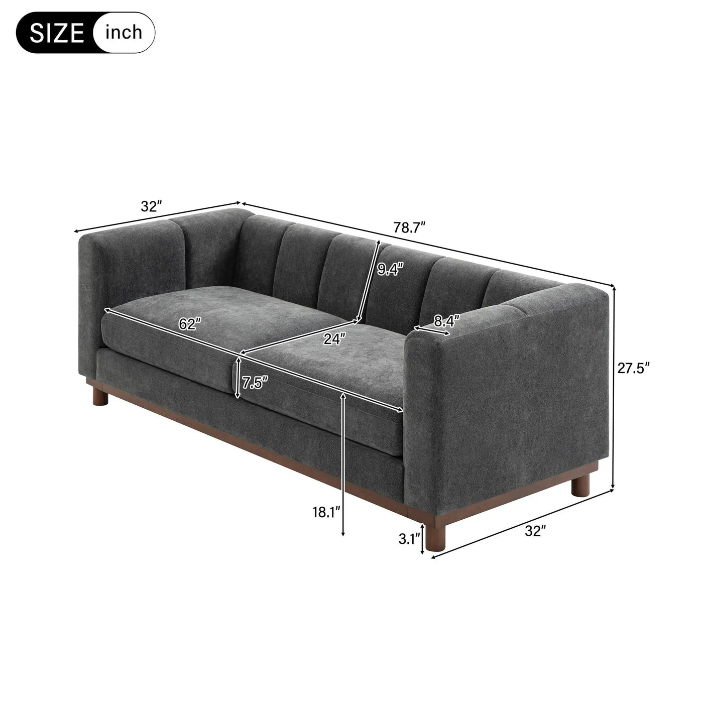Soft Loveseat Sofa For Living Room by HouseOfZazla