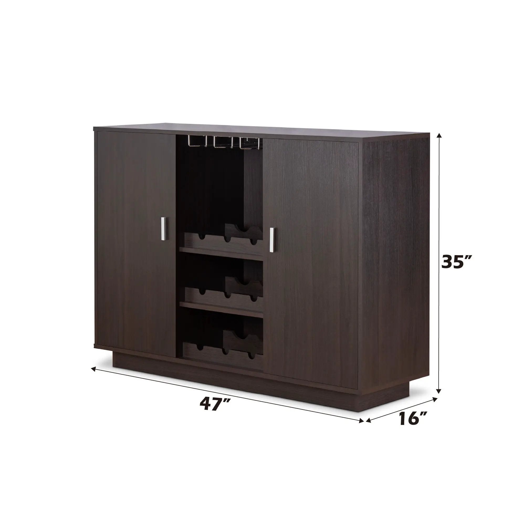 Hazen Wine Cabinet II - Espresso by HouseOfZazla