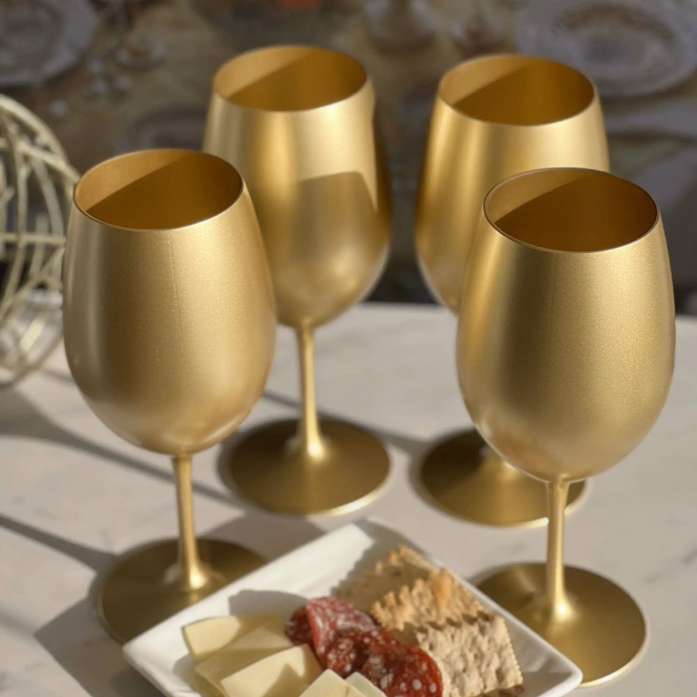 Leadingware Tritan Hammer Plastic Wine Glasses (Set of 4) by HouseOfZazla
