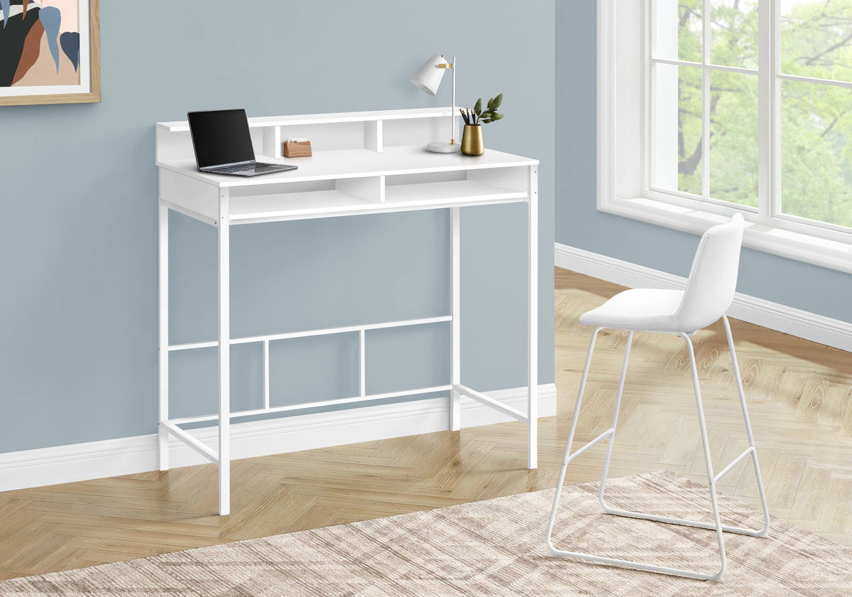 Computer Desk for Home Office with Standing Storage Shelves, photo 4 of 16